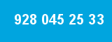 928 045 25 33 928 045 25 33